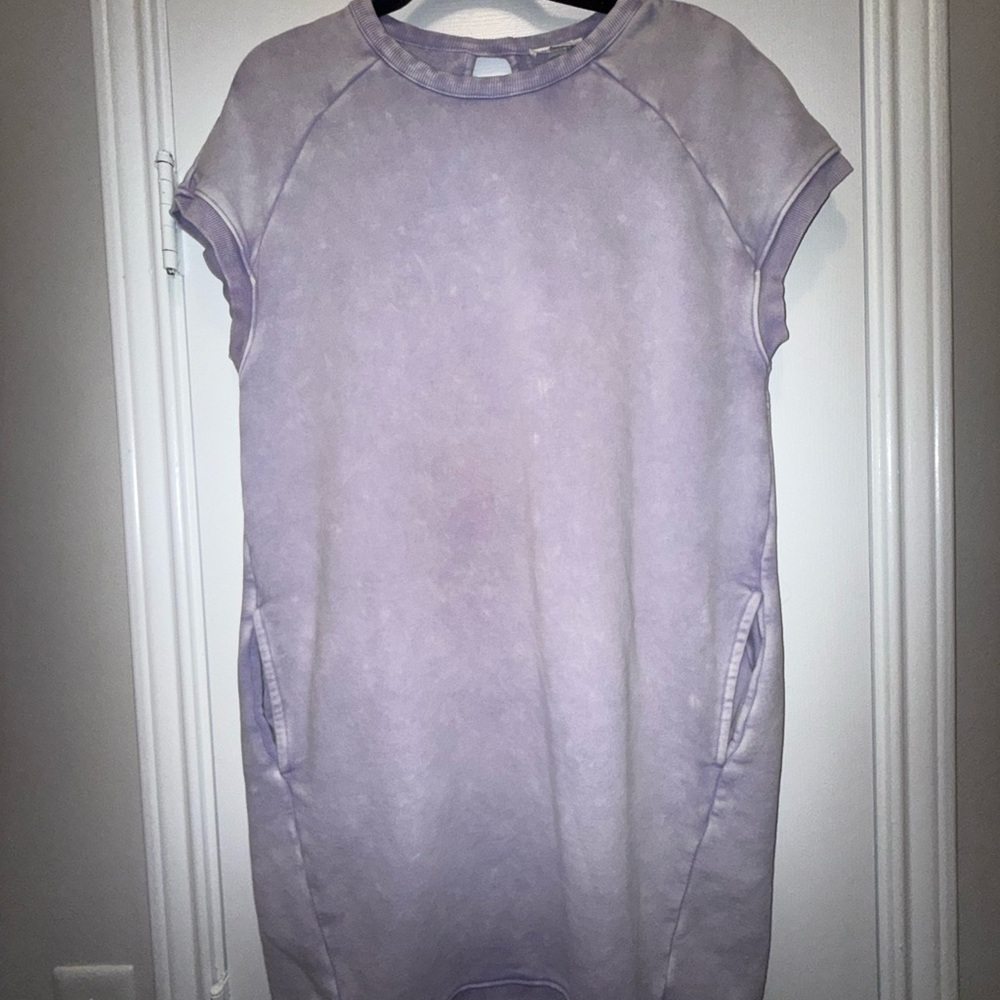 GOODTHREADS PURPLE SWEATSHIRT DRESS SIZE: L